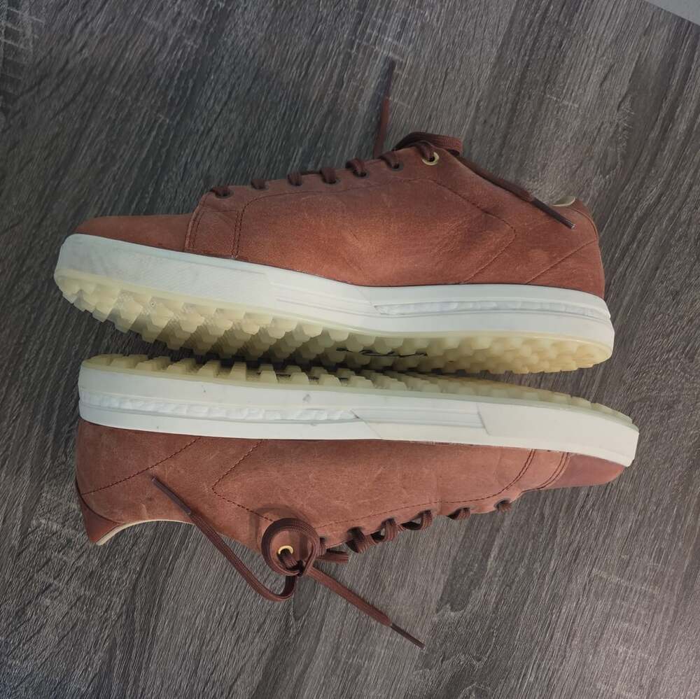 Adidas adiPure Brown Lace-Up Golf Shoes Men’s 10.5 - Picture 7 of 8